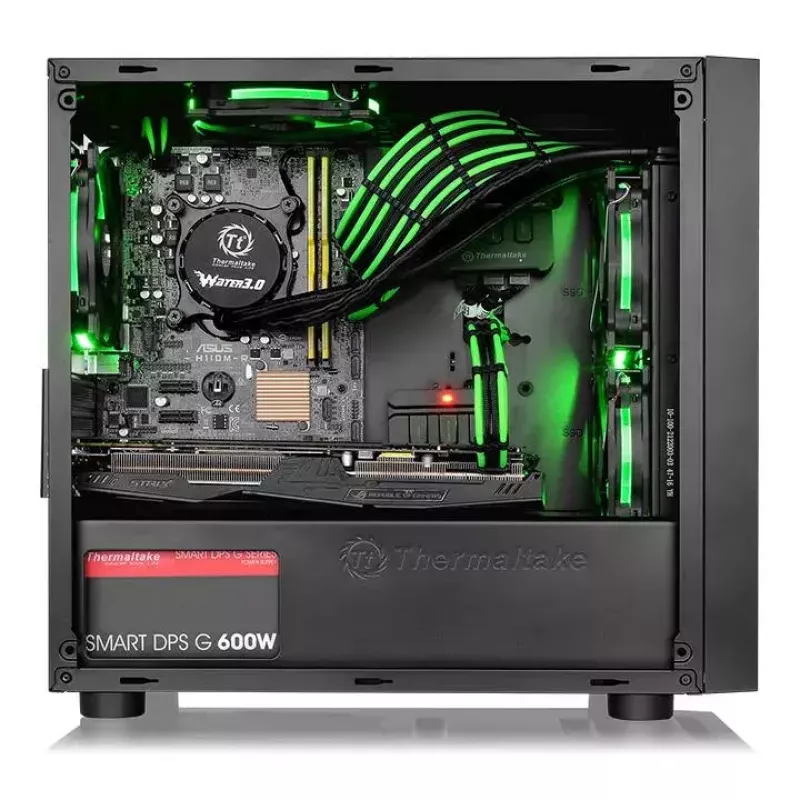 Korpusas Thermaltake Versa H18 Micro Tower Juodas