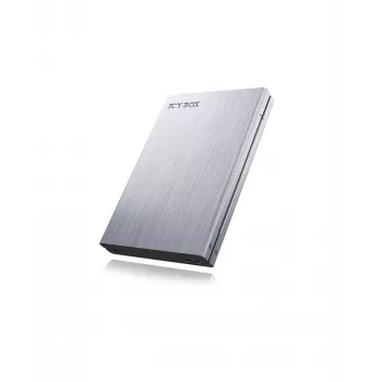 ICY BOX IB-241WP išorinis HDD/SSD dėklas, antracitas, sidabras, 2.5 colio