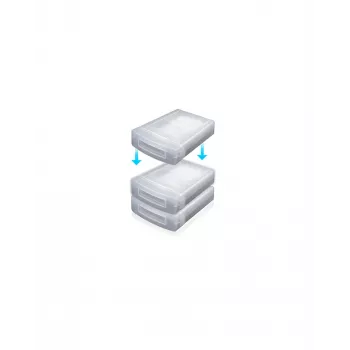 ICY BOX IB-AC602a Dėklas kietajam diskui, plastikinis, permatomas