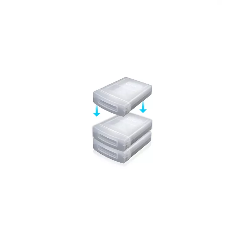 ICY BOX IB-AC602a Dėklas kietajam diskui, plastikinis, permatomas