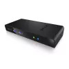 ICY BOX IB-DK2241AC belaidis USB 3.2 Gen 1 (3.1 Gen 1) Type-A dokas juodas