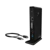 ICY BOX IB-DK2241AC belaidis USB 3.2 Gen 1 (3.1 Gen 1) Type-A dokas juodas