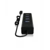 ICY BOX IB-HUB1409-C3 USB 3.2 Gen 1 tipo C 4 prievadų USB-A šakotuvas, 5000 Mbit/s, juodas