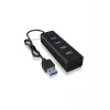 ICY BOX IB-HUB1409-U3 USB 3.2 Gen 1 (3.1 Gen 1) Type-A 5000 Mbit/s Juodas