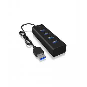 ICY BOX IB-HUB1409-U3 USB 3.2 Gen 1 (3.1 Gen 1) Type-A 5000 Mbit/s Juodas