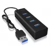 ICY BOX IB-HUB1409-U3 USB 3.2 Gen 1 (3.1 Gen 1) Type-A 5000 Mbit/s Juodas