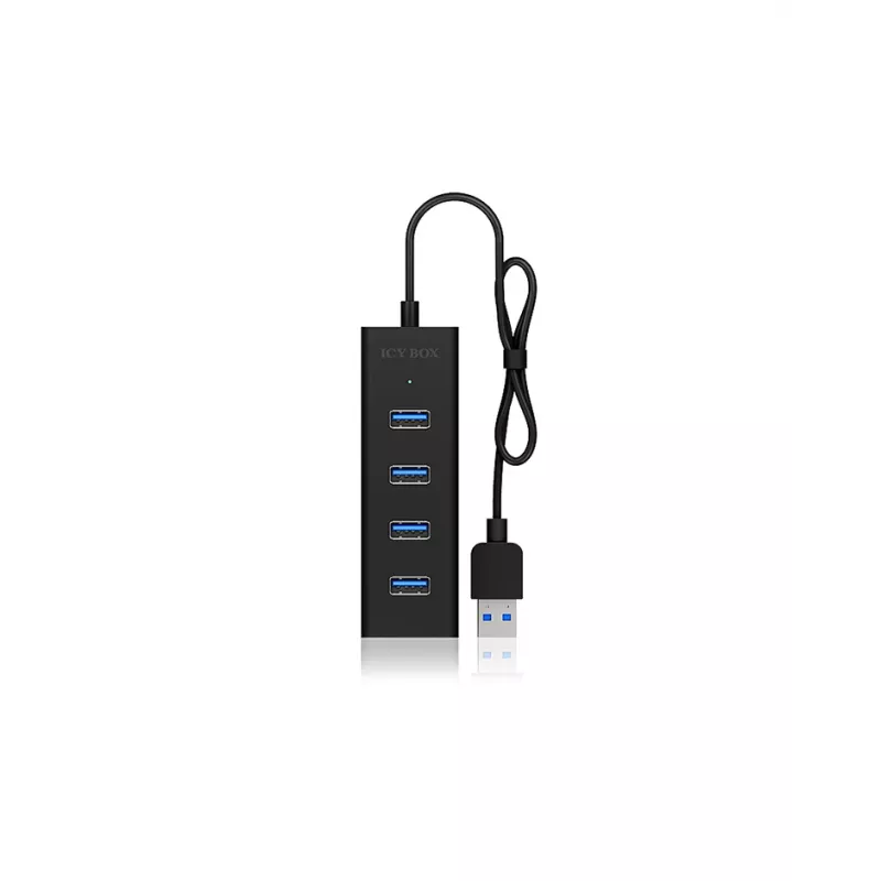 ICY BOX IB-HUB1409-U3 USB 3.2 Gen 1 (3.1 Gen 1) Type-A 5000 Mbit/s Juodas