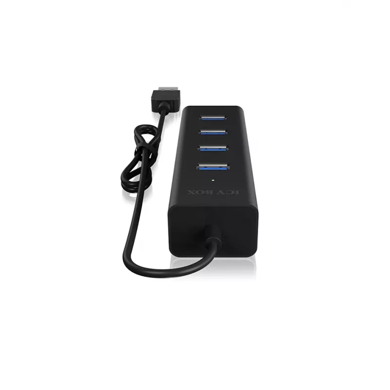 ICY BOX IB-HUB1409-U3 USB 3.2 Gen 1 (3.1 Gen 1) Type-A 5000 Mbit/s Juodas