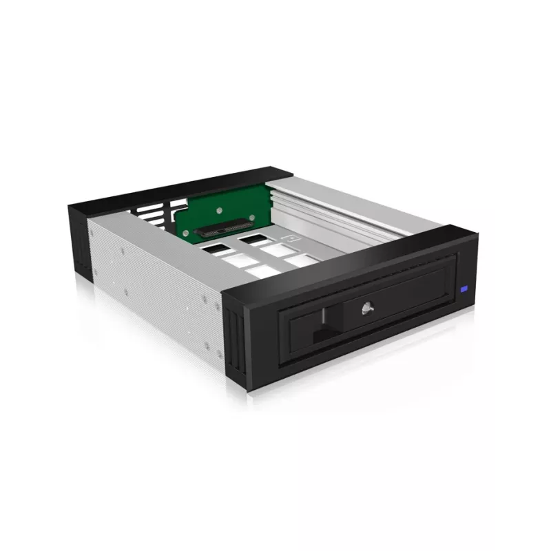 ICY BOX IB-129SSK-B 13,3 cm (5,25 colio) priekinis rėmelis, juodos spalvos