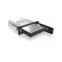 ICY BOX IB-168SK-B išimamas diskų skyrelis be dėklo 3,5″ SATA HDD, 5,25″ (13,3 cm) angai, su užraktu, juodas