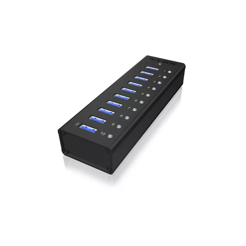 ICY BOX IB-AC6110 USB 3.2 Gen 1 (3.1 Gen 1) Type-B 5000 Mbit/s Juodas