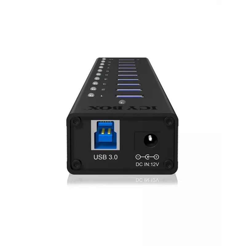 ICY BOX IB-AC6110 USB 3.2 Gen 1 (3.1 Gen 1) Type-B 5000 Mbit/s Juodas