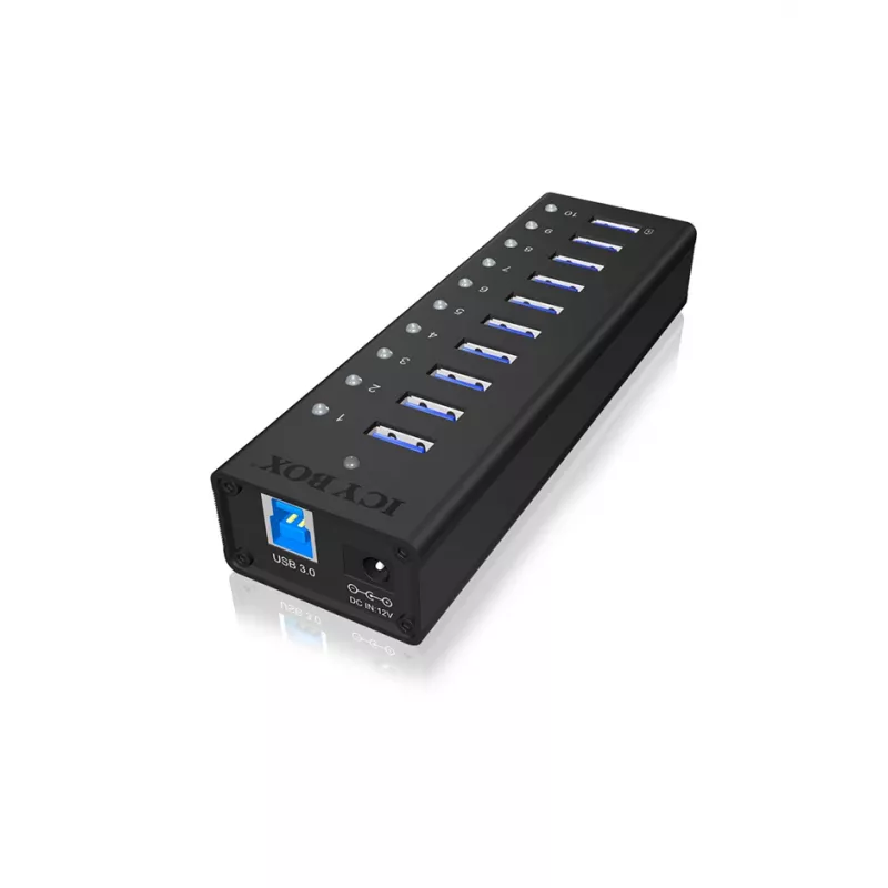 ICY BOX IB-AC6110 USB 3.2 Gen 1 (3.1 Gen 1) Type-B 5000 Mbit/s Juodas