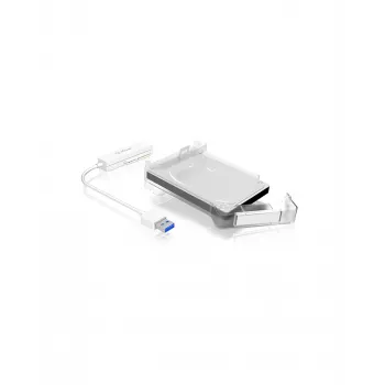 ICY BOX IB-AC703-U3 Išorinis HDD/SSD dėklas Baltas 2.5 colio