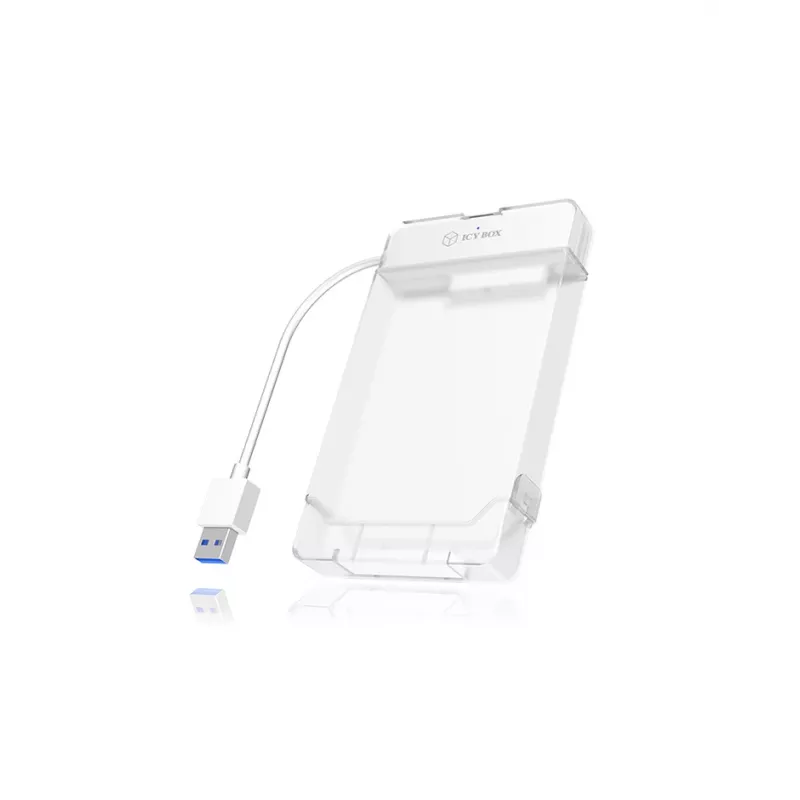 ICY BOX IB-AC703-U3 Išorinis HDD/SSD dėklas Baltas 2.5 colio
