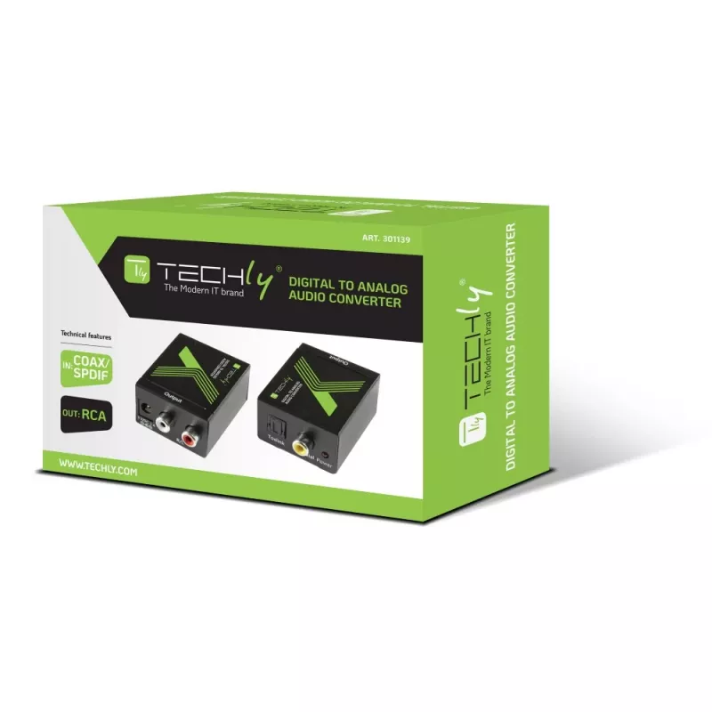 Techly IDATA SPDIF-3 SPDIF skaitmeninio į analoginį garso keitiklis