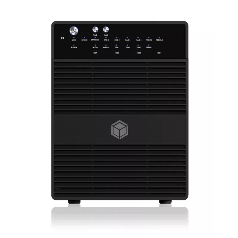 ICY BOX IB-RD3640SU3 išorinis HDD korpusas Juodas 3.5 colio