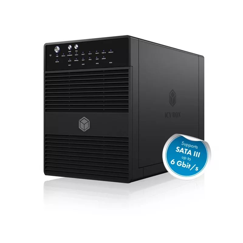 ICY BOX IB-RD3640SU3 išorinis HDD korpusas Juodas 3.5 colio