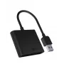 ICY BOX IB-CR301-U3 kortelių skaitytuvas USB 3.2 Gen 1 (3.1 Gen 1) Juodas