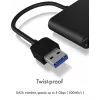 ICY BOX IB-CR301-U3 kortelių skaitytuvas USB 3.2 Gen 1 (3.1 Gen 1) Juodas