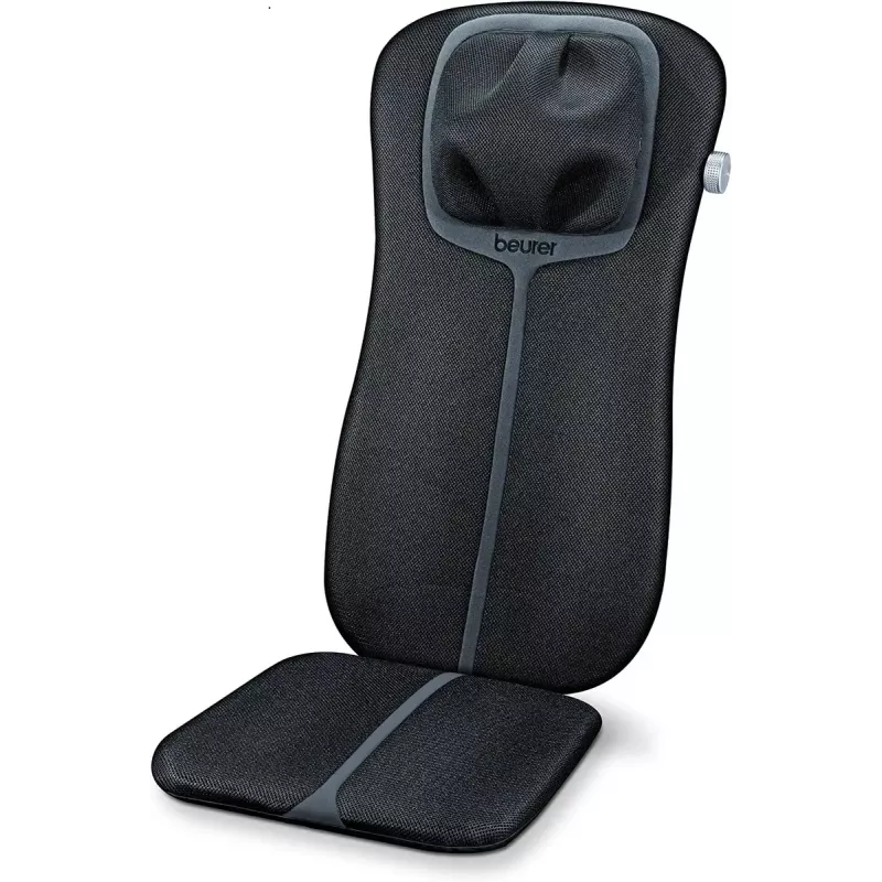 Masažinis užvalkalas sėdynei Beurer MG 254 – shiatsu kaklo ir nugaros masažuoklis su šildymo funkcija, juodas, 5,4 kg