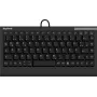 Klaviatūra KeySonic ACK-595C+ (US) USB mini, QWERTY, JAV išdėstymas, juoda