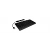 Klaviatūra KeySonic ACK-595C+ (US) USB mini, QWERTY, JAV išdėstymas, juoda
