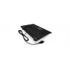 Klaviatūra KeySonic ACK-595C+ (US) USB mini, QWERTY, JAV išdėstymas, juoda