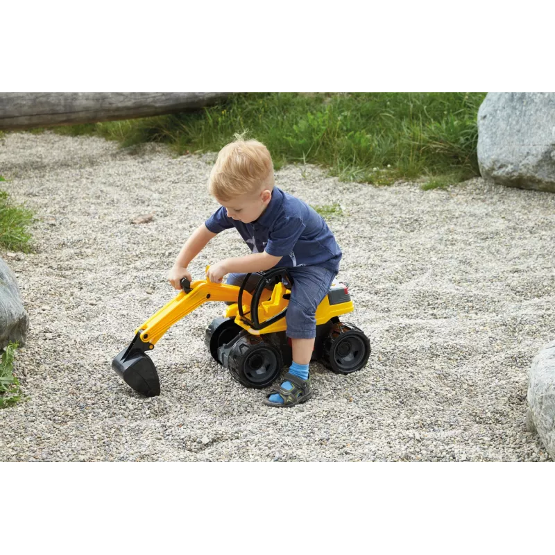 Lena GIGA TRUCKS Excavator Pro ekskavatorius, juodas/geltonas, nuo 3 metų