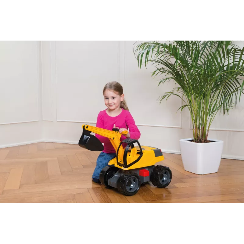 Lena GIGA TRUCKS Excavator Pro ekskavatorius, juodas/geltonas, nuo 3 metų