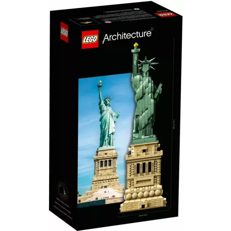 LEGO Architecture Laisvės statula 21042 statybinis rinkinys — 1685 detalės, detalus Laisvės statulos modelis