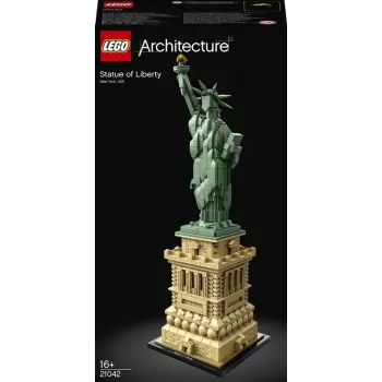LEGO Architecture Laisvės statula 21042 statybinis rinkinys — 1685 detalės, detalus Laisvės statulos modelis