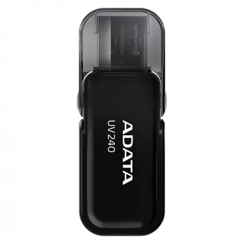 USB atmintukas ADATA UV240 32 GB USB 2.0 Type-A, juodas, užlenkiamas dangtelis