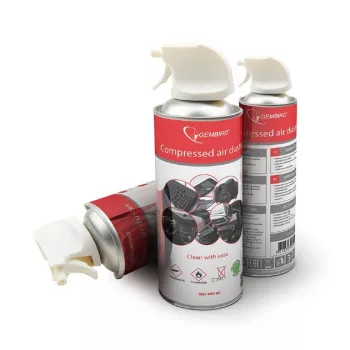 Suslėgto oro purškiklis GEMBIRD CK-CAD-FL400-01, 400 ml, juodas