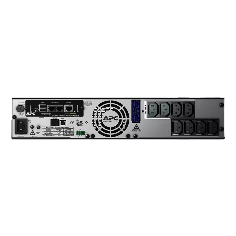 APC Smart-UPS X SMX750INC - 750 VA, 8x C13 išėjimai, USB, išplečiamas veikimo laikas, tinklo valdymo kortelė