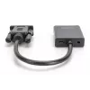 DIGITUS VGA į HDMI keitiklis + garsas (3,5 mm) Full HD (1080p), kabelio tipas 15 cm juodas