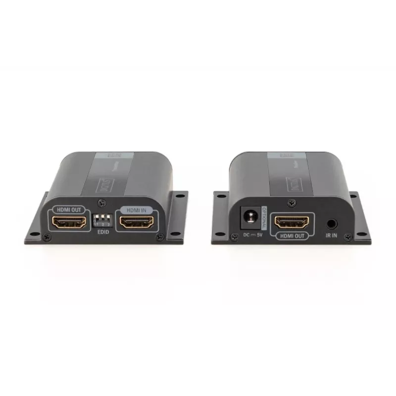 DIGITUS HDMI prailgintuvo rinkinys, 50 m per tinklo kabelį (CAT6/6a/7), EDID, 1x HDMI kilpinė išvestis, FHD 1080p