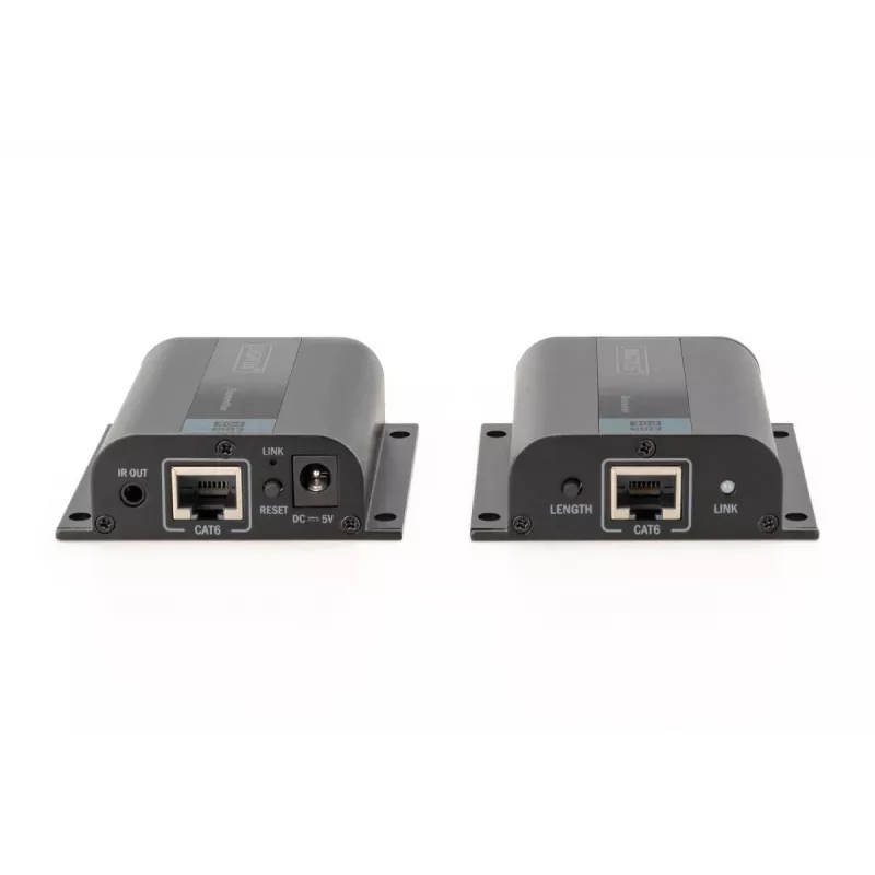 DIGITUS HDMI prailgintuvo rinkinys, 50 m per tinklo kabelį (CAT6/6a/7), EDID, 1x HDMI kilpinė išvestis, FHD 1080p
