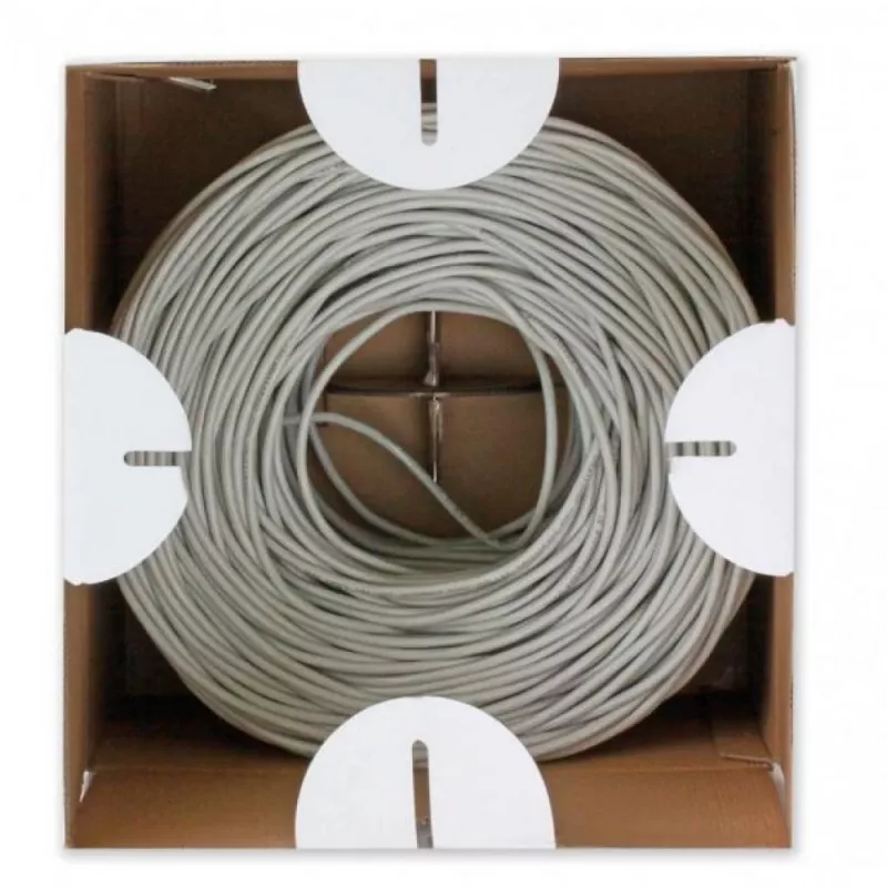 Techly ITP9-FLU-0305 tinklo kabelis 305 m Cat6 U/UTP (UTP) pilka