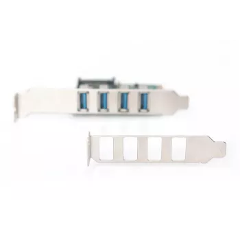 DIGITUS USB 3.0, 4 prievadų, PCI-E papildymo kortelė, 4x A/F išoriniai prievadai, VL805 mikroschemų rinkinys