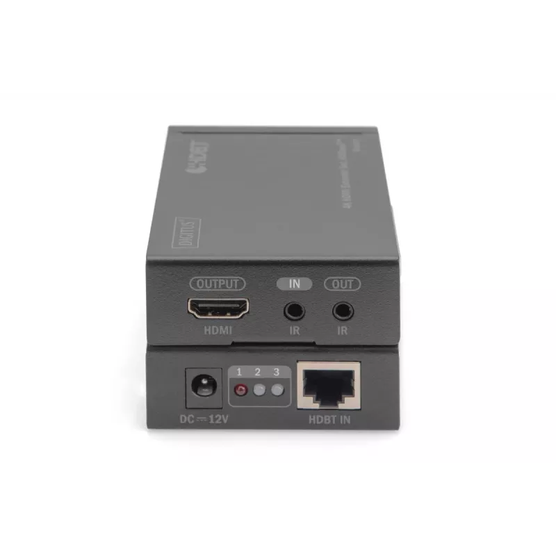 DIGITUS 4K HDMI prailgintuvų rinkinys, HDBaseT 70 m per tinklo kabelį (Cat 5E, 6, 7) UHD 4K2K/30 Hz