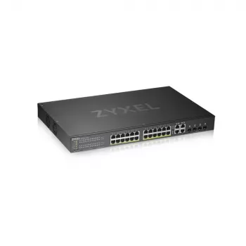 Zyxel GS1920-24HPV2 valdomas Gigabit Ethernet (10/100/1000) PoE jungiklis, juodas