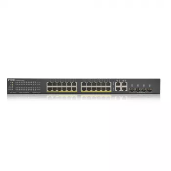 Zyxel GS1920-24HPV2 valdomas Gigabit Ethernet (10/100/1000) PoE jungiklis, juodas