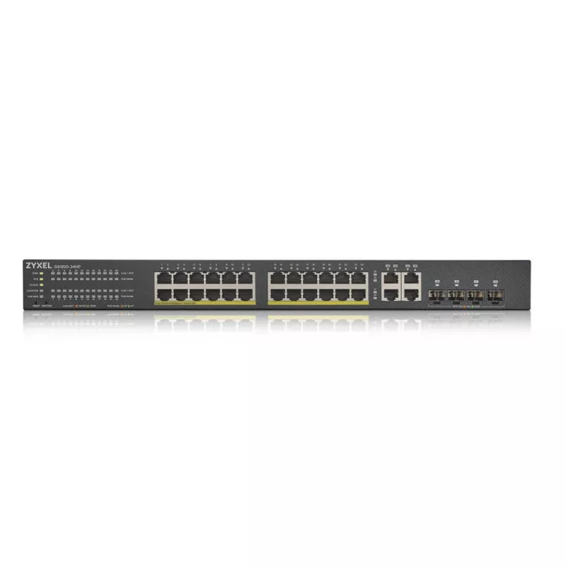 Zyxel GS1920-24HPV2 valdomas Gigabit Ethernet (10/100/1000) PoE jungiklis, juodas