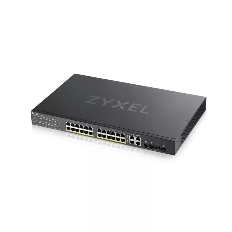Zyxel GS1920-24HPV2 valdomas Gigabit Ethernet (10/100/1000) PoE jungiklis, juodas