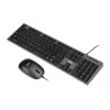 Laidinė klaviatūros ir pelės rinkinys IBOX IKMS606 – pilno dydžio QWERTY UK anglų klaviatūra, USB, juoda, pelė 800 DPI