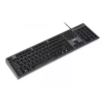 Laidinė klaviatūros ir pelės rinkinys IBOX IKMS606 – pilno dydžio QWERTY UK anglų klaviatūra, USB, juoda, pelė 800 DPI