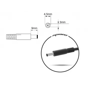 MITSO maitinimo blokas 5ZM018 19,5V 3,34A su 4,5×3,0 mm kištuku Dell