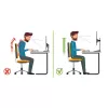 Techly ICA-LCD 260 monitorio stovas / laikiklis 68,6 cm (27 col.) stalas Baltas