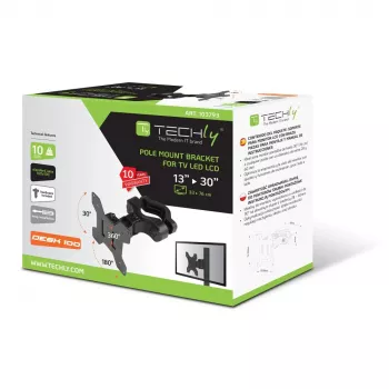 Techly ICALCD100BK stalinis monitoriaus laikiklis, juodas